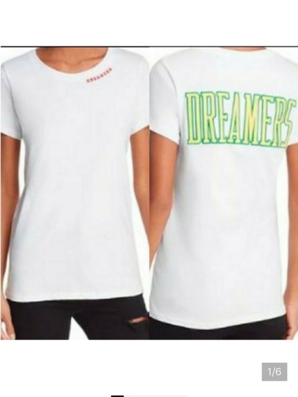 University of today dreamers of tomorrow T-Shirt with Red Detail